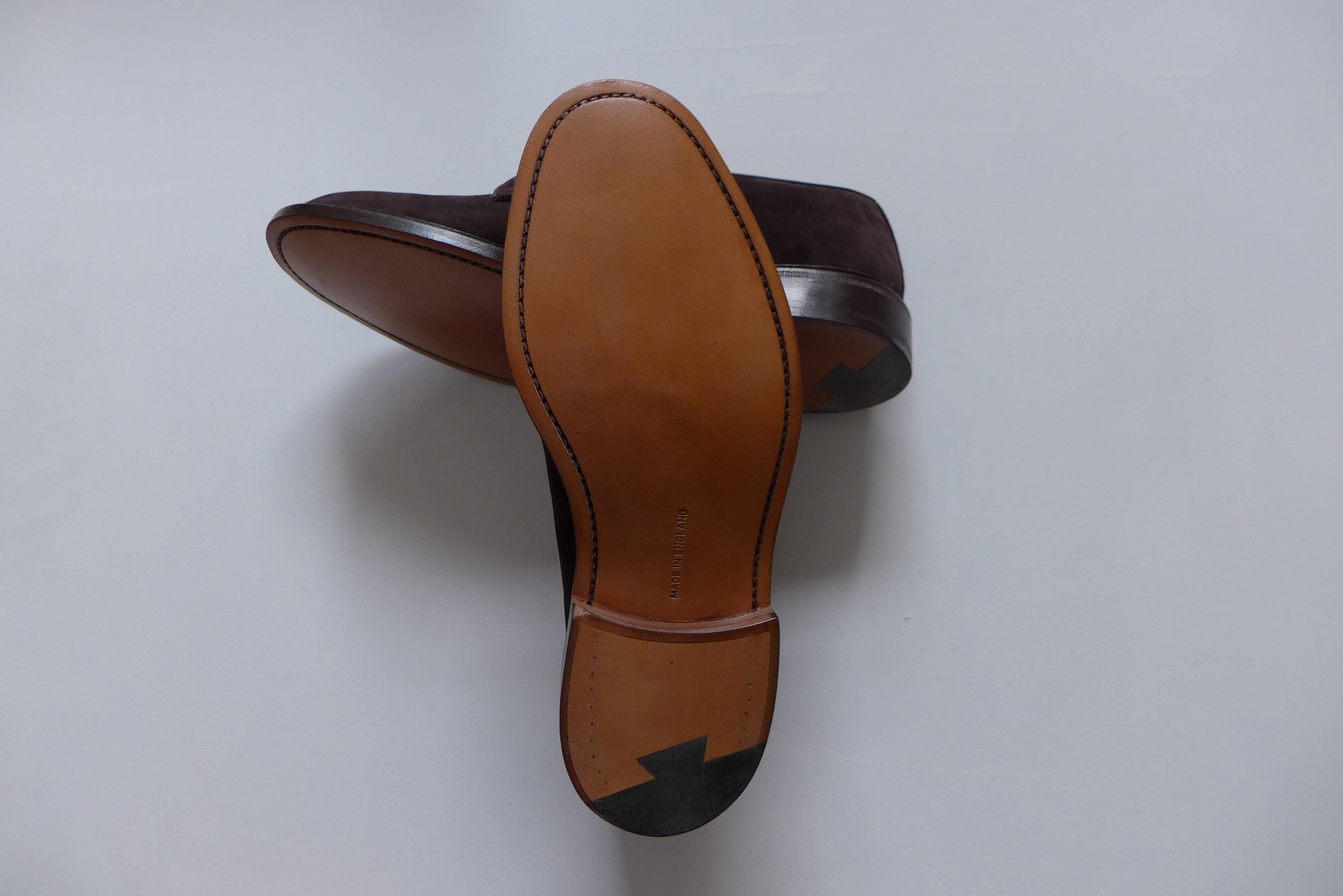 Tricker's Trickers Robert Derby Shoes -- Coffee Castorino Suede Size US 9 / EU 42 - 13 Thumbnail