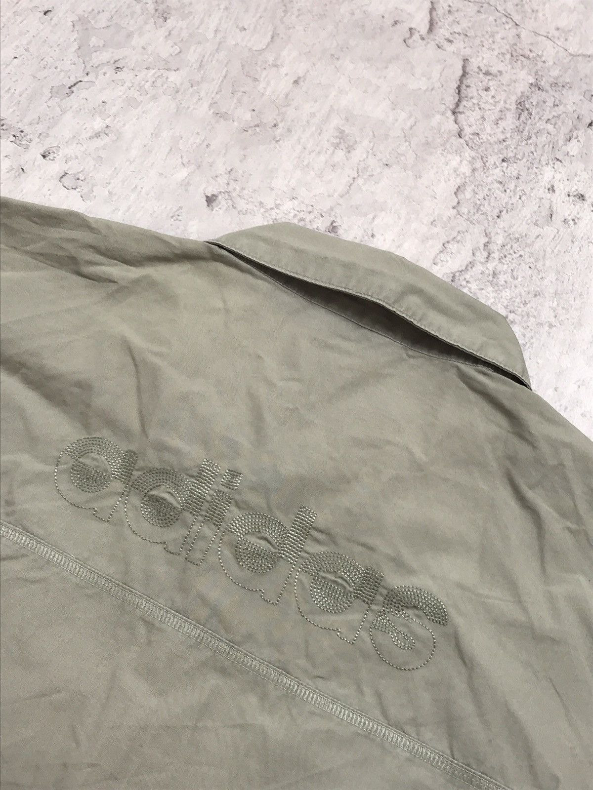 Adidas × Vintage Vintage Mans Adidas Short Shirts Button Up Big Logo On Back Size US XL / EU 56 / 4 - 13 Thumbnail