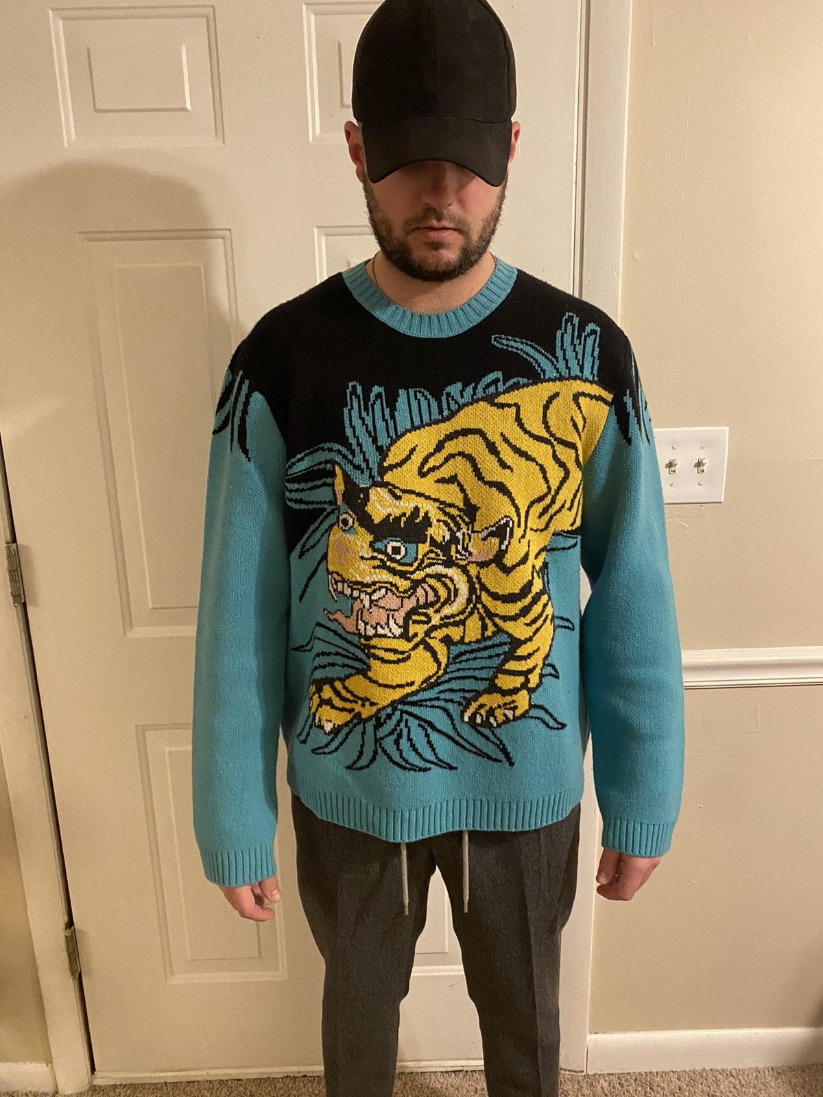 Gucci Gucci ‘Guccy’ Tiger Sweater Size US XL / EU 56 / 4 - 3 Thumbnail