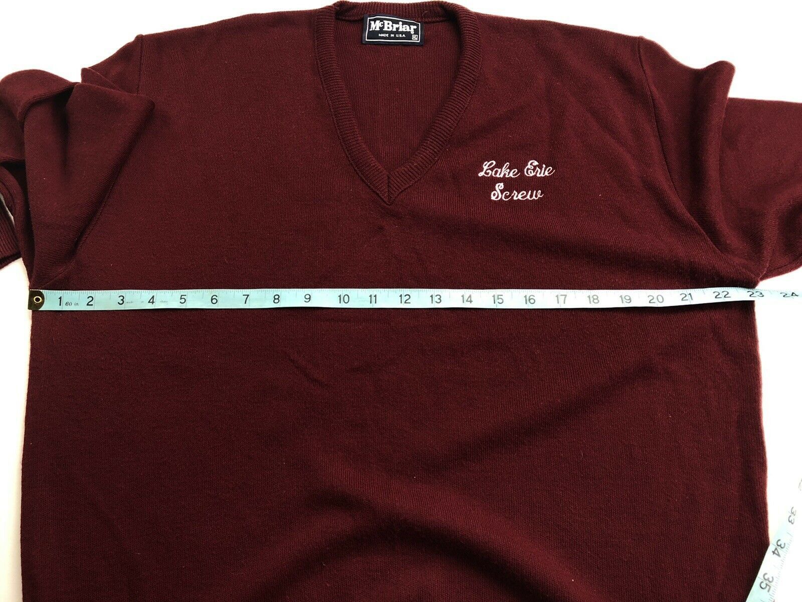 Vintage Vintage 80s Lake Erie Screw Embroidered McBriar Sweater Size US XL / EU 56 / 4 - 7 Thumbnail