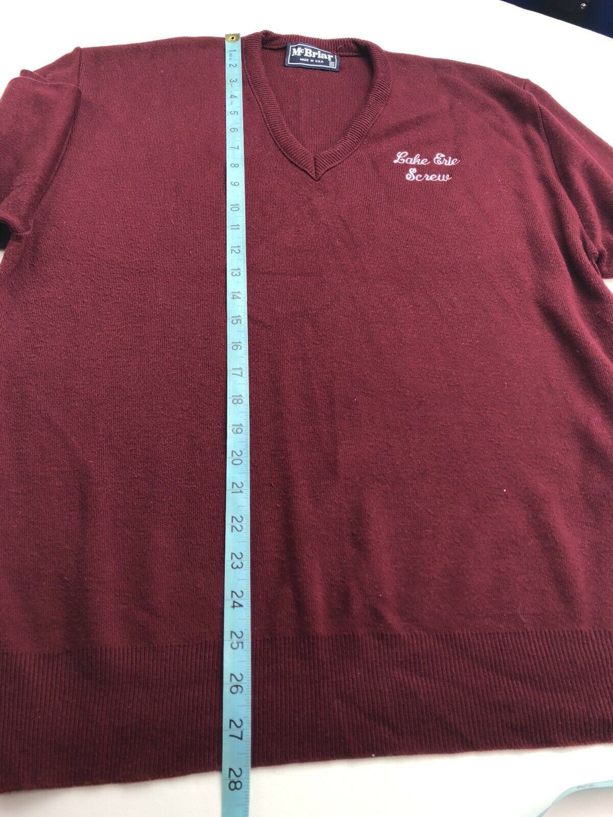Vintage Vintage 80s Lake Erie Screw Embroidered McBriar Sweater Size US XL / EU 56 / 4 - 6 Thumbnail