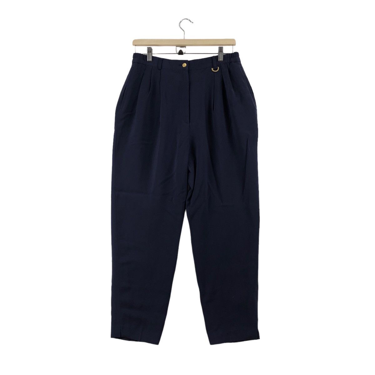 Balenciaga Vintage BALENCIAGA Paris Pants Trousers Wool Navy Colour Size US 30 / EU 46 - 1 Thumbnail