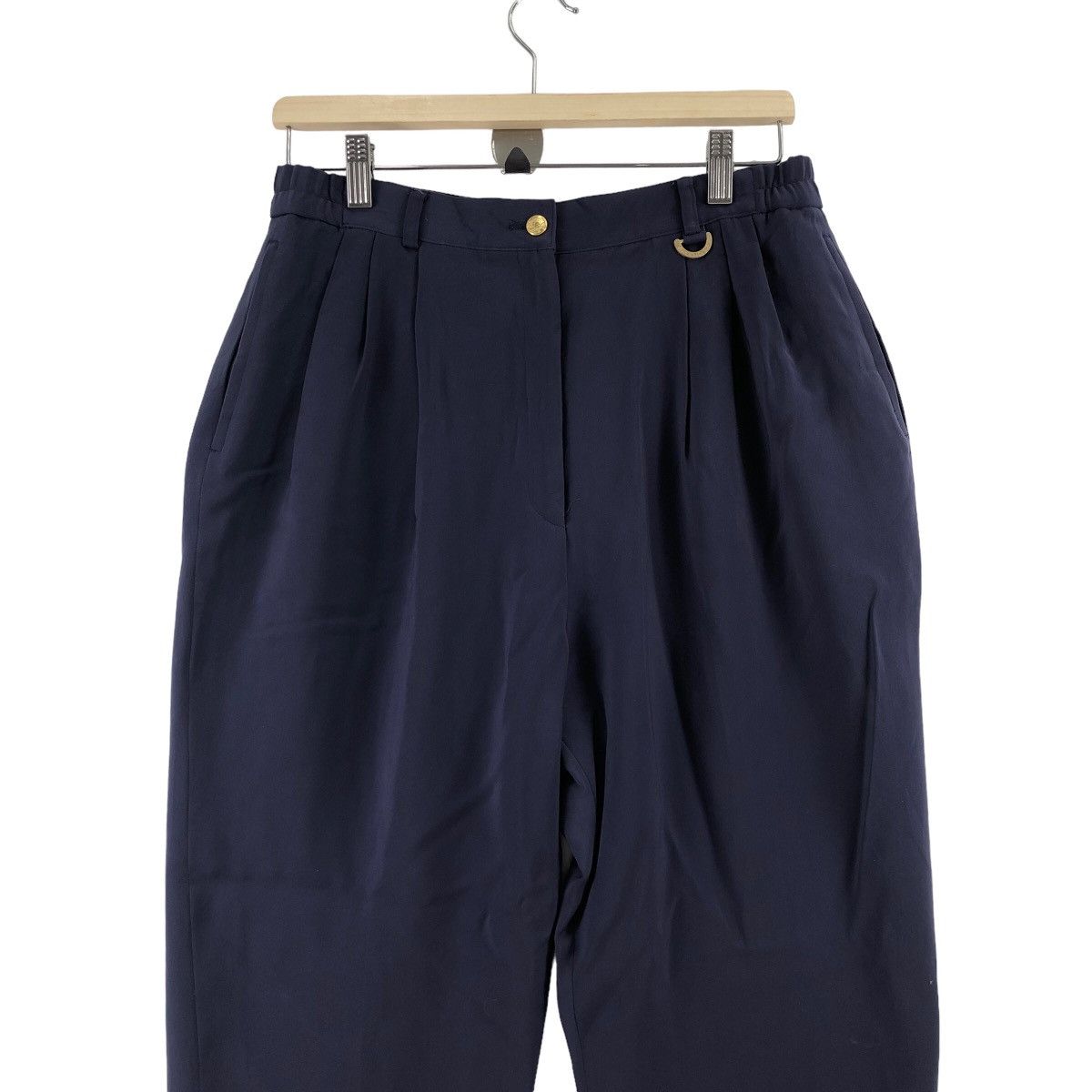 Balenciaga Vintage BALENCIAGA Paris Pants Trousers Wool Navy Colour Size US 30 / EU 46 - 2 Thumbnail