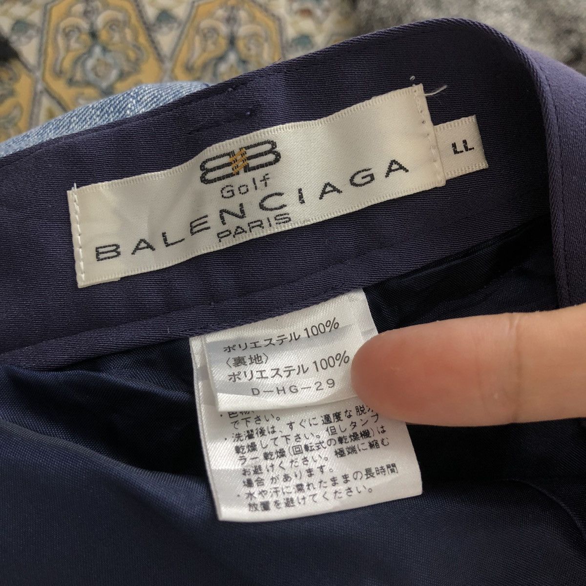 Balenciaga Vintage BALENCIAGA Paris Pants Trousers Wool Navy Colour Size US 30 / EU 46 - 6 Thumbnail