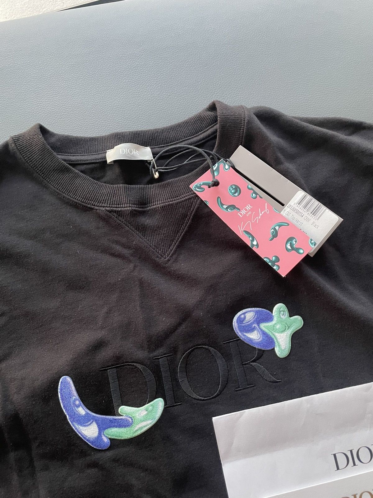 Dior Super Runway Limited Edition Dior x Kenny Scharf Logo Tee Size US L / EU 52-54 / 3 - 13 Thumbnail