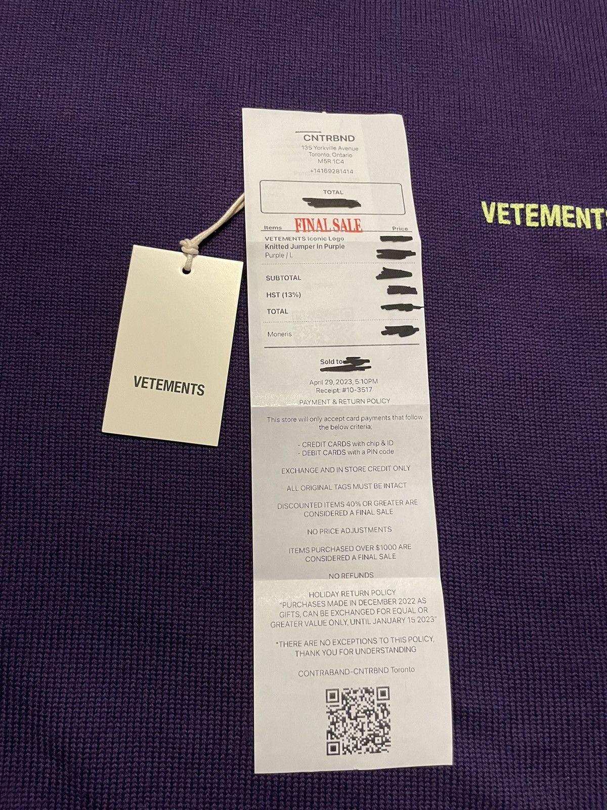 Vetements Vetements Knit Sweater (RARE) Size US L / EU 52-54 / 3 - 8 Thumbnail