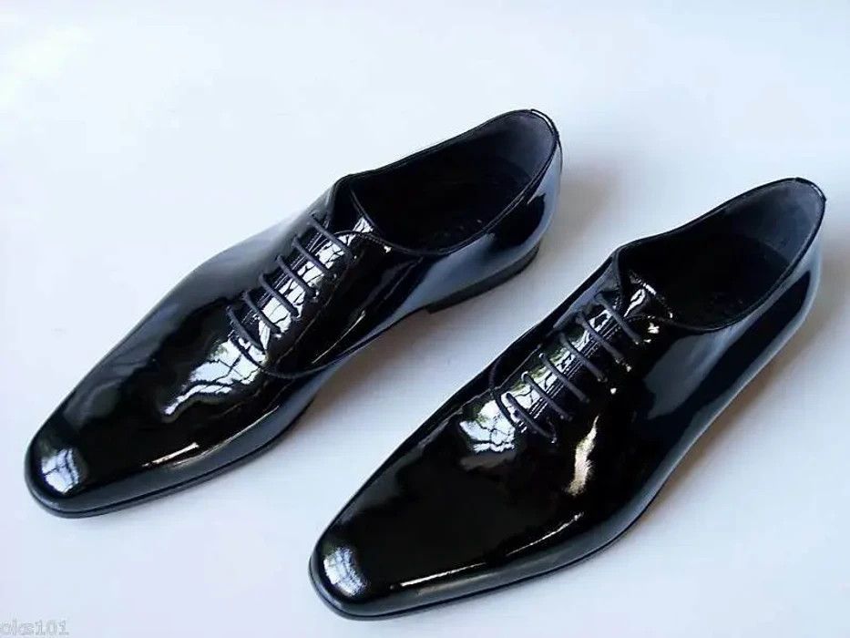 image of Gucci Formal Black Patent Leather Shoes Italy, Men's (Size 11)