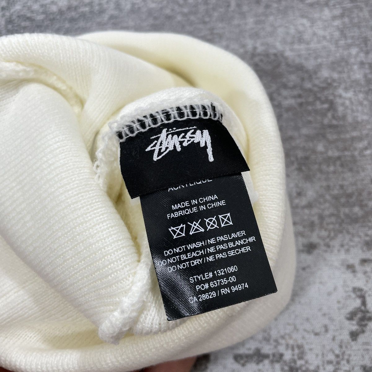 Stussy STUSSY BEANIE HAT NATURAL CARD Size ONE SIZE - 5 Thumbnail