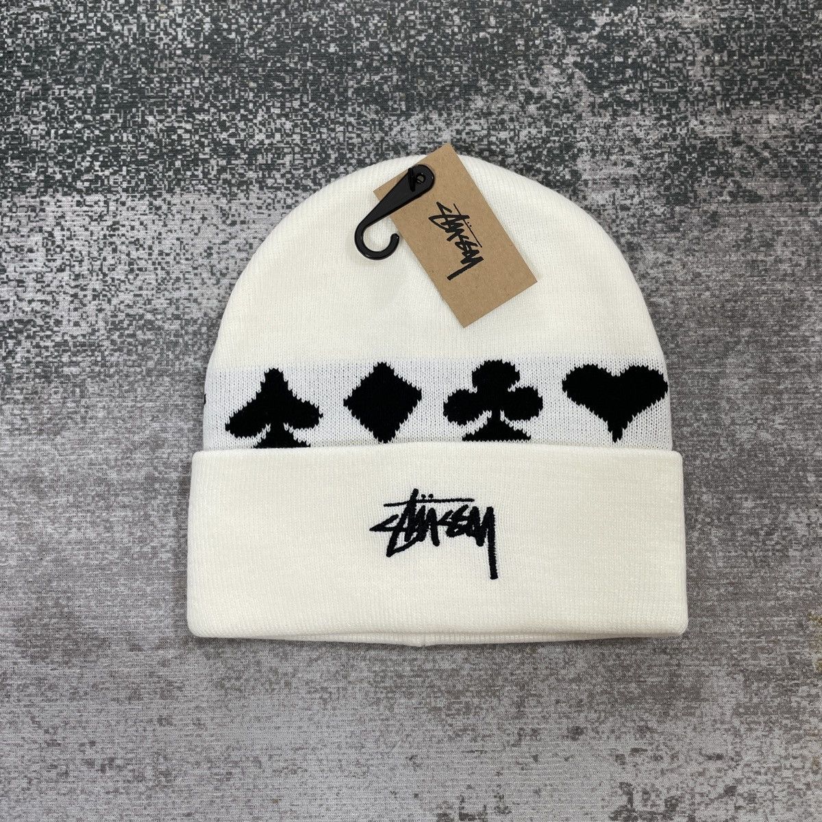 Stussy STUSSY BEANIE HAT NATURAL CARD Size ONE SIZE - 2 Thumbnail