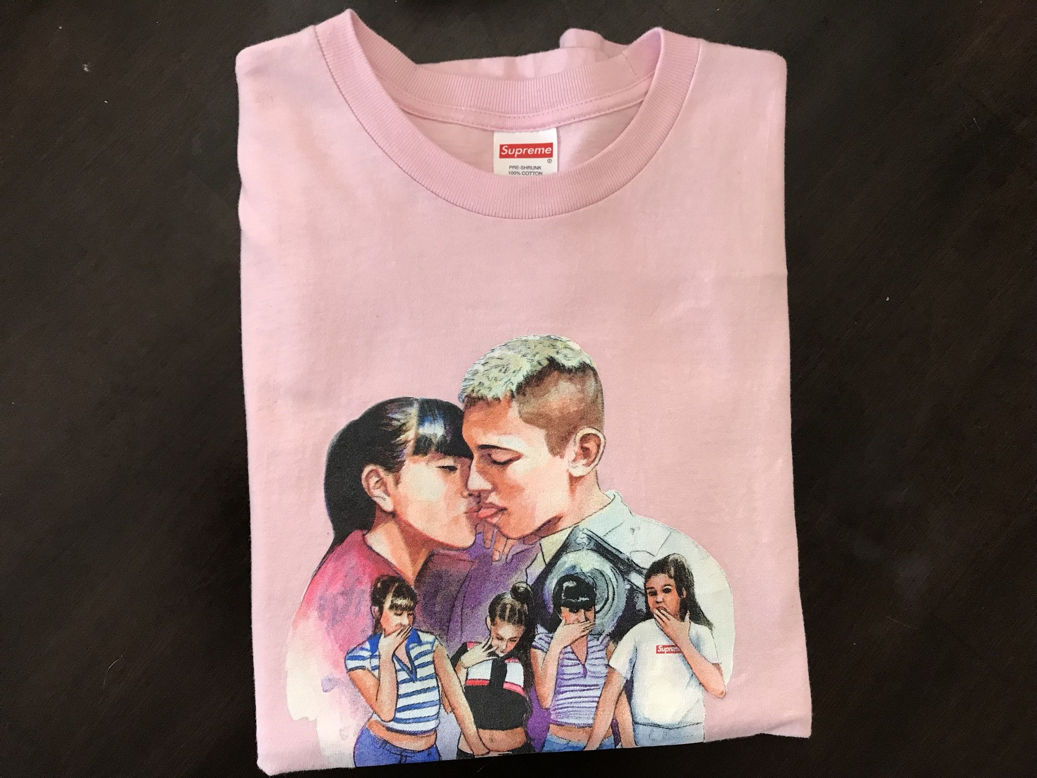 Supreme KISS T-shirt (Pink) Size US M / EU 48-50 / 2 - 3 Thumbnail