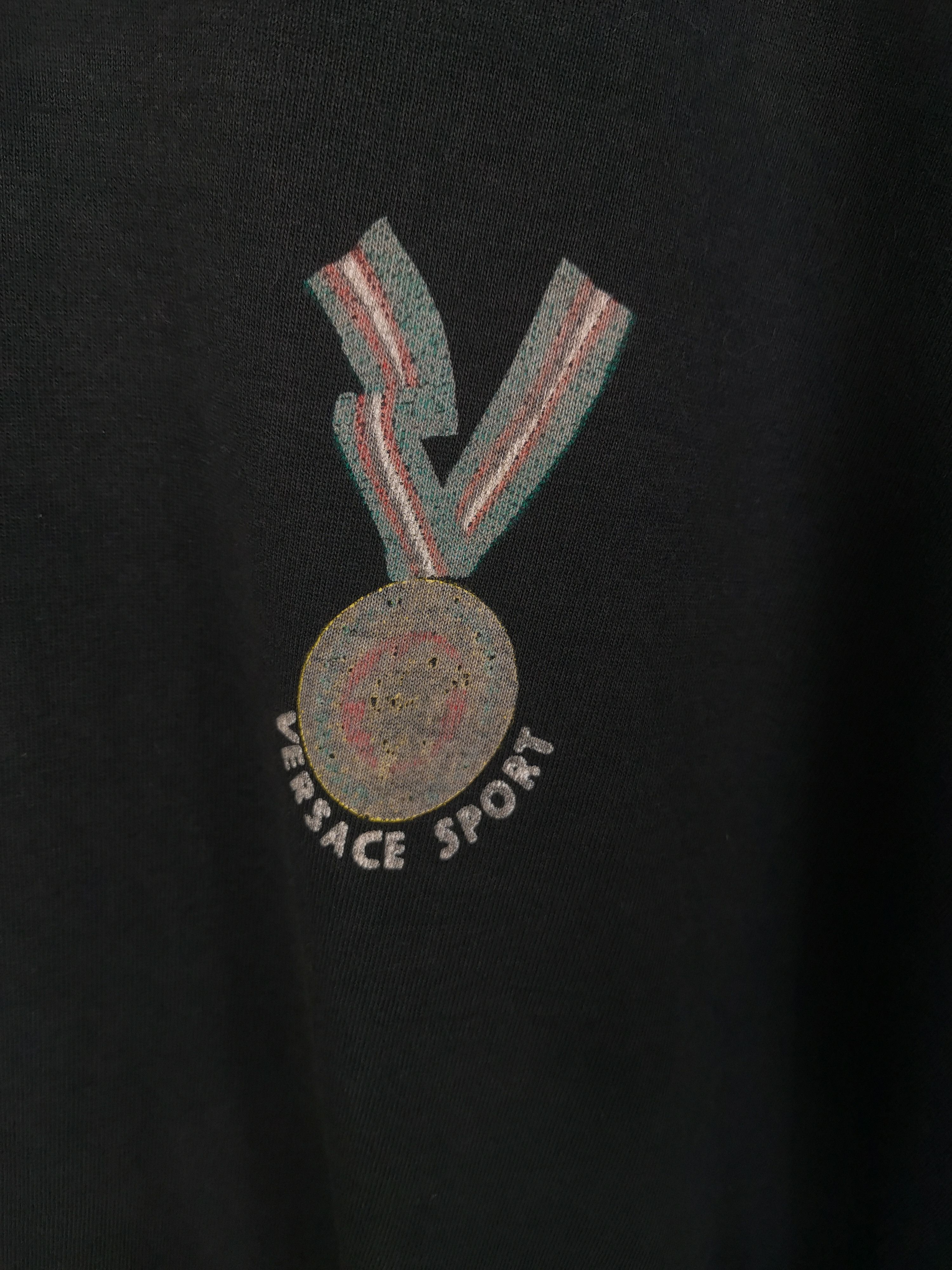 Versace Vintage Versace Sport Tshirt Sun Faded Size US XL / EU 56 / 4 - 2 Thumbnail