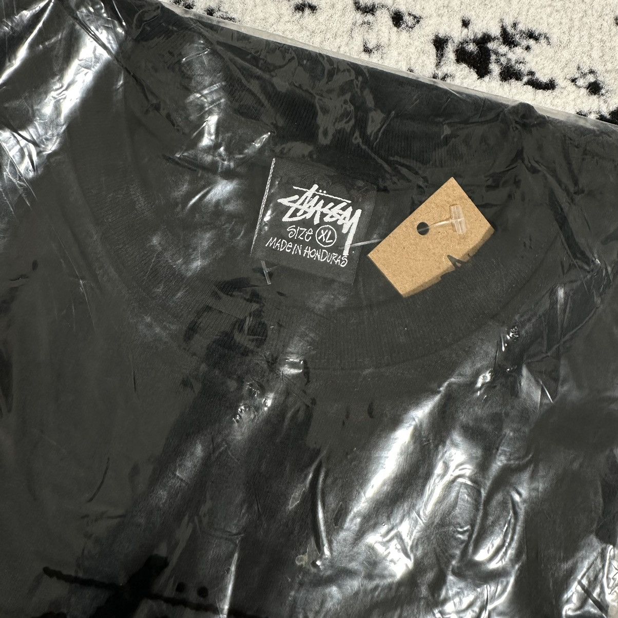 Stussy × Vintage RARE STUSSY SHATTERED TEE IN BLACK - XLARGE Size US XL / EU 56 / 4 - 5 Thumbnail