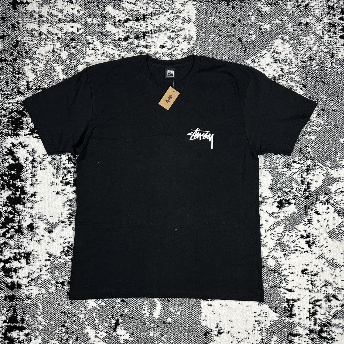 Stussy × Vintage RARE STUSSY SHATTERED TEE IN BLACK - XLARGE Size US XL / EU 56 / 4 - 2 Thumbnail