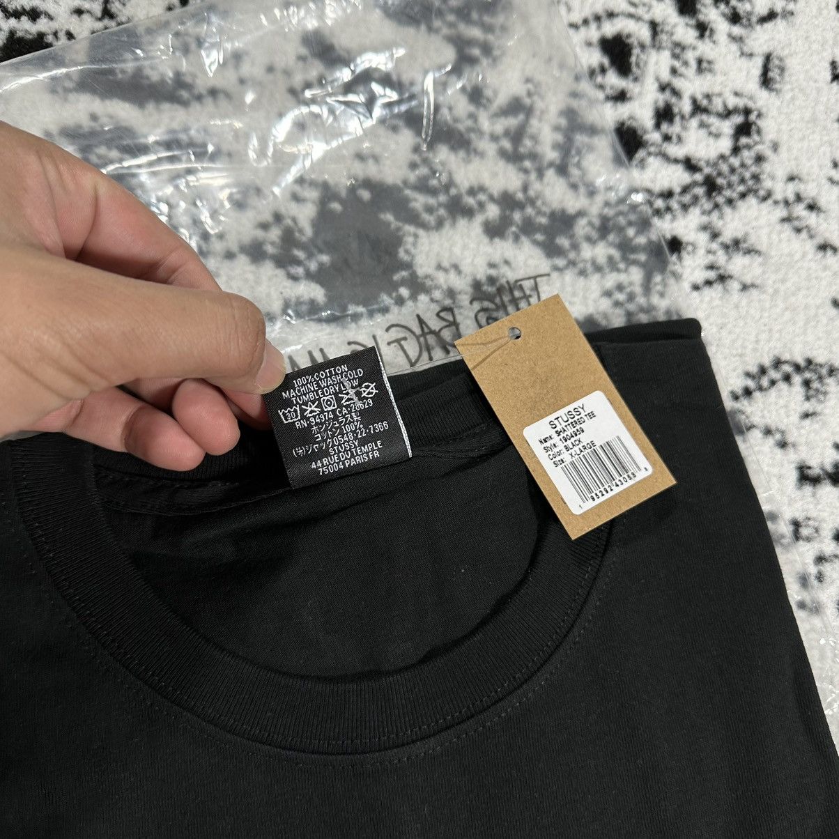 RARE STUSSY SHATTERED TEE IN BLACK - XLARGE - Short Sleeve T