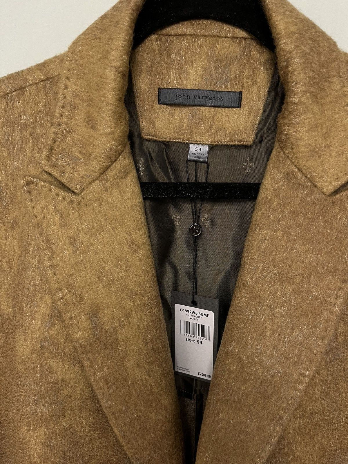 John Varvatos Double breasted coat with Pick stitch coat. 54 Size US L / EU 52-54 / 3 - 8 Thumbnail