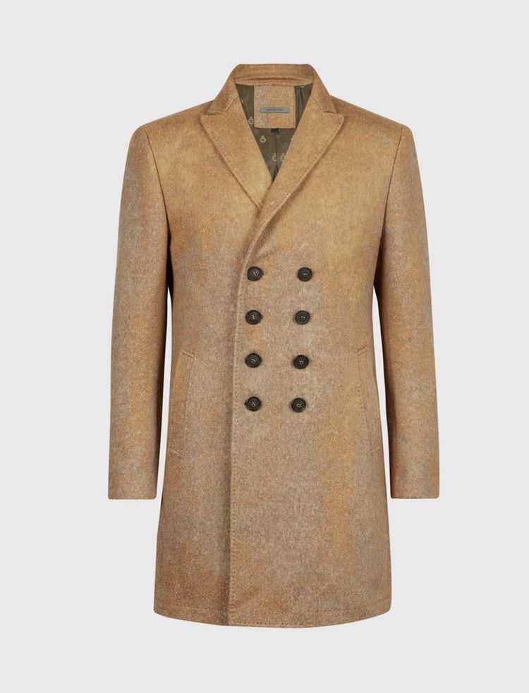 John Varvatos Double breasted coat with Pick stitch coat. 54 Size US L / EU 52-54 / 3 - 3 Thumbnail
