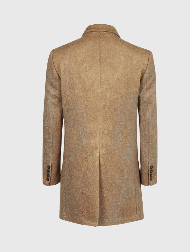 John Varvatos Double breasted coat with Pick stitch coat. 54 Size US L / EU 52-54 / 3 - 4 Thumbnail