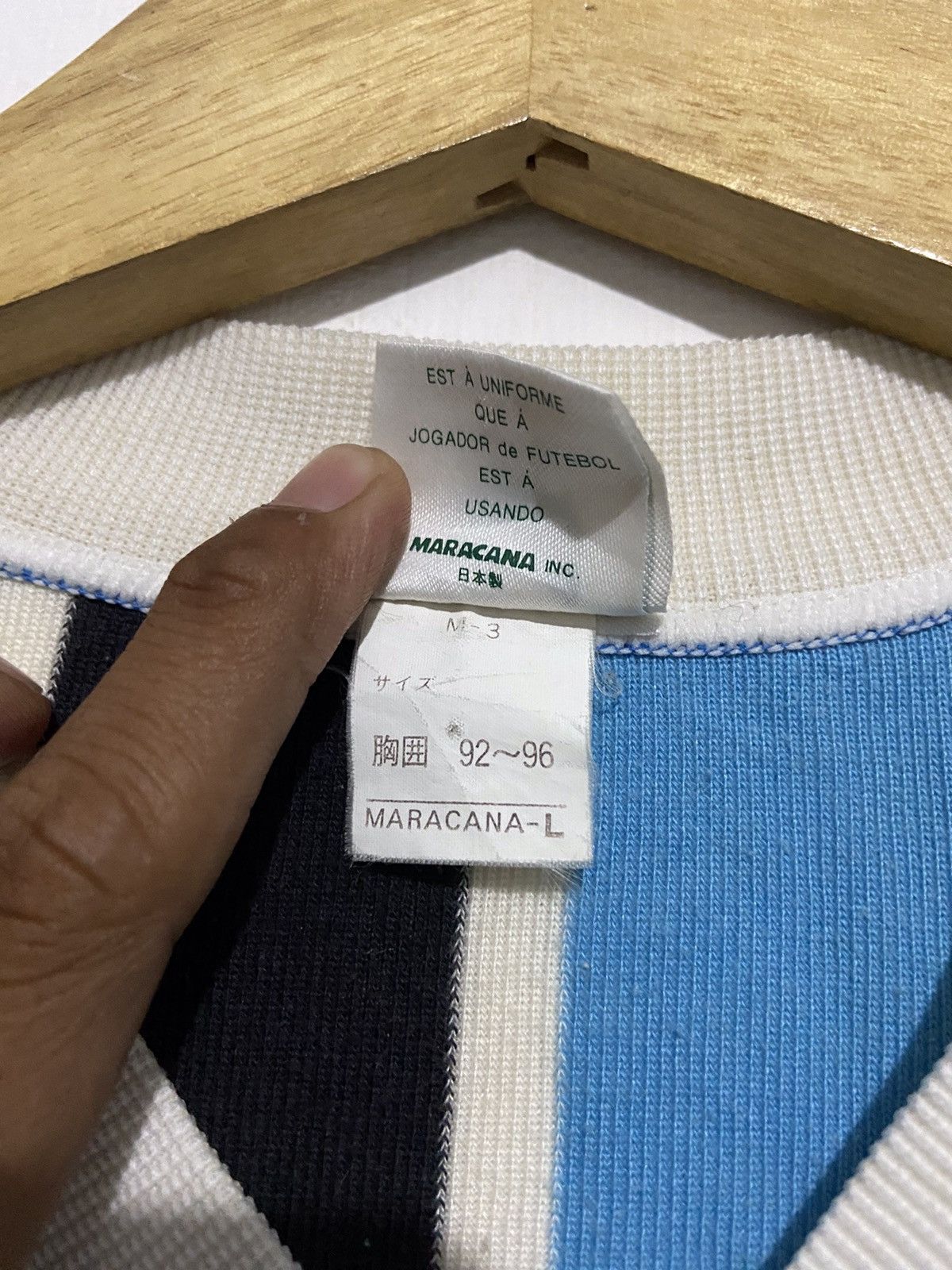 Vintage Vintage 70/80s Maracana inc soccer jersey Template Gremio Size US L / EU 52-54 / 3 - 7 Thumbnail