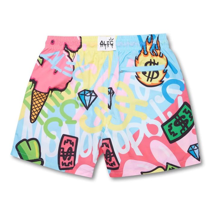 Art Alec Monopoly Rich Summer Swim Shorts | Grailed