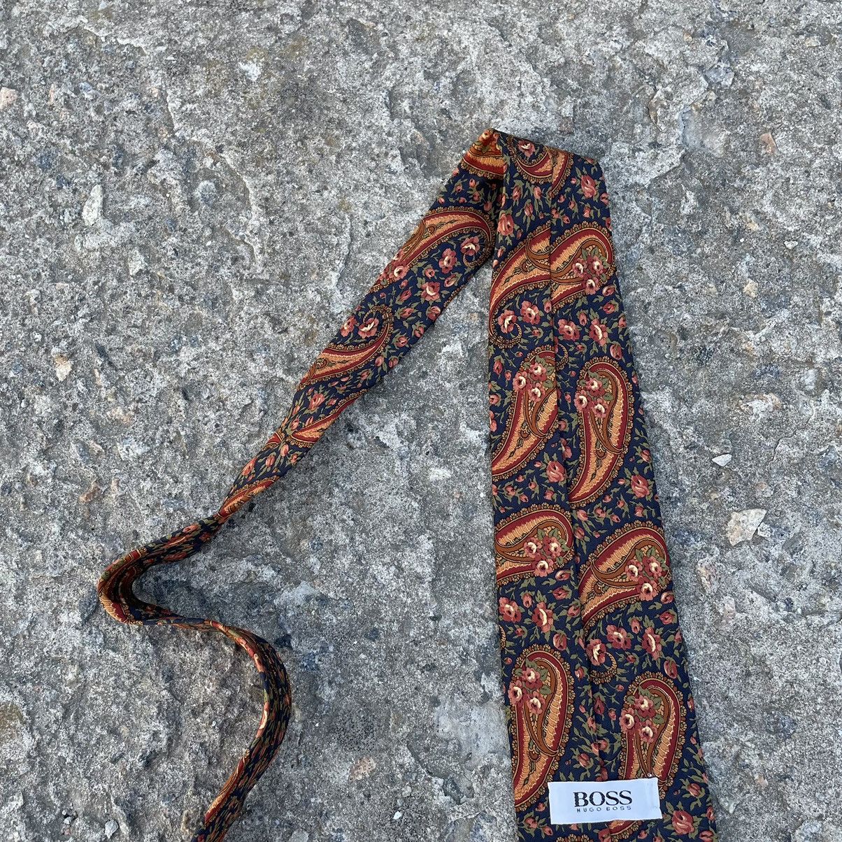 Hugo Boss Vintage Hugo Boss Tie Silk Old Money 90s Y2K Style USA Size ONE SIZE - 7 Thumbnail