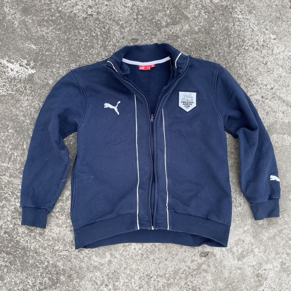 Puma × Vintage Vintage Puma Preston North END FC Zip Bomber Sweater Y2K Size US M / EU 48-50 / 2 - 1 Thumbnail