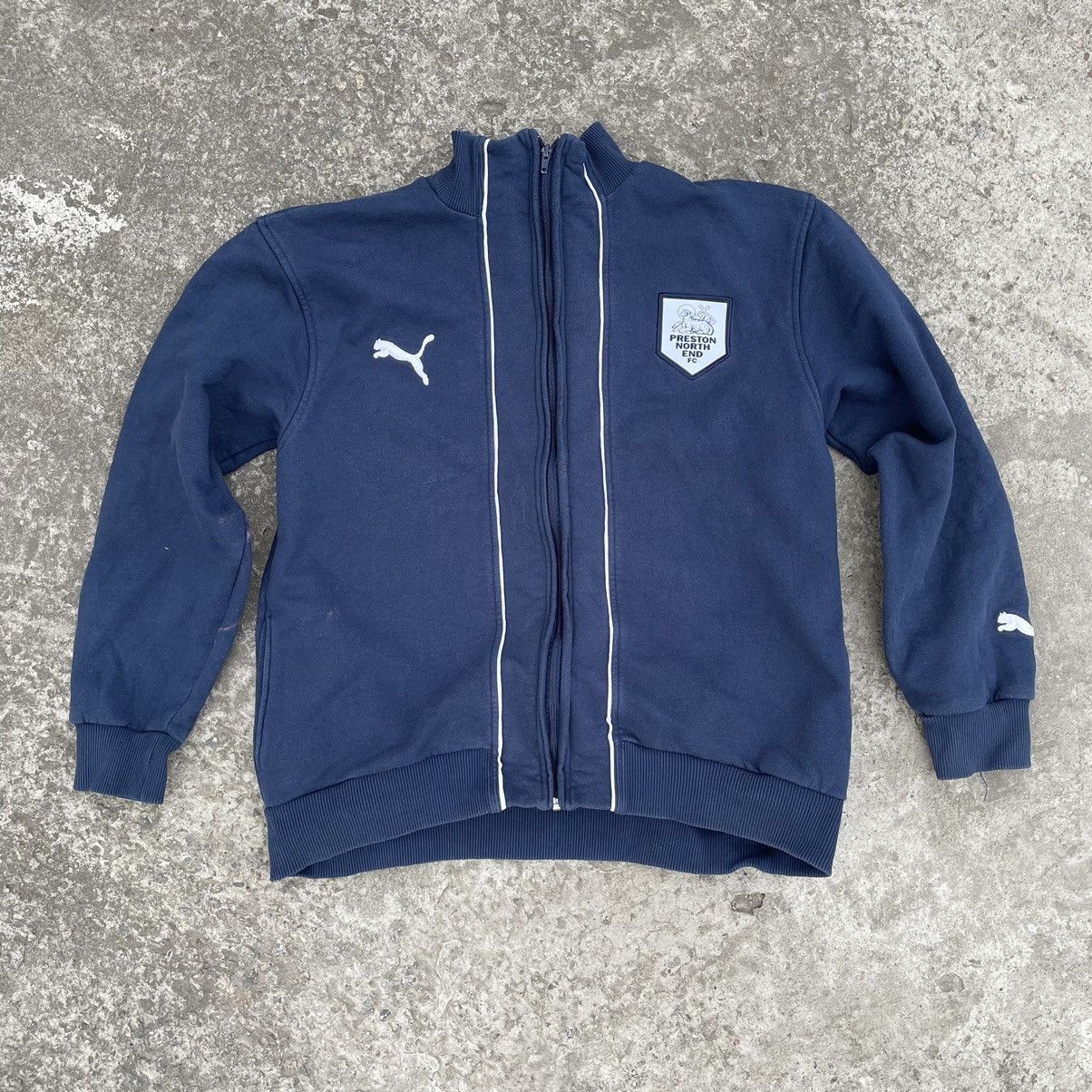 Puma × Vintage Vintage Puma Preston North END FC Zip Bomber Sweater Y2K Size US M / EU 48-50 / 2 - 2 Thumbnail