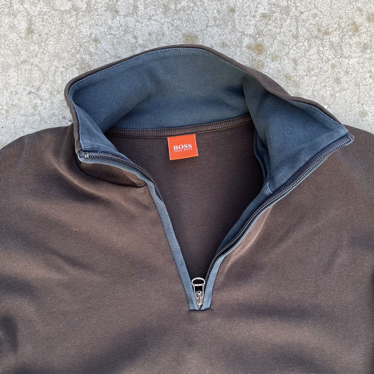Hugo Boss Vintage Hugo Boss Zip Sweater 1/4 Streetwear Longsleeve Size US L / EU 52-54 / 3 - 3 Thumbnail