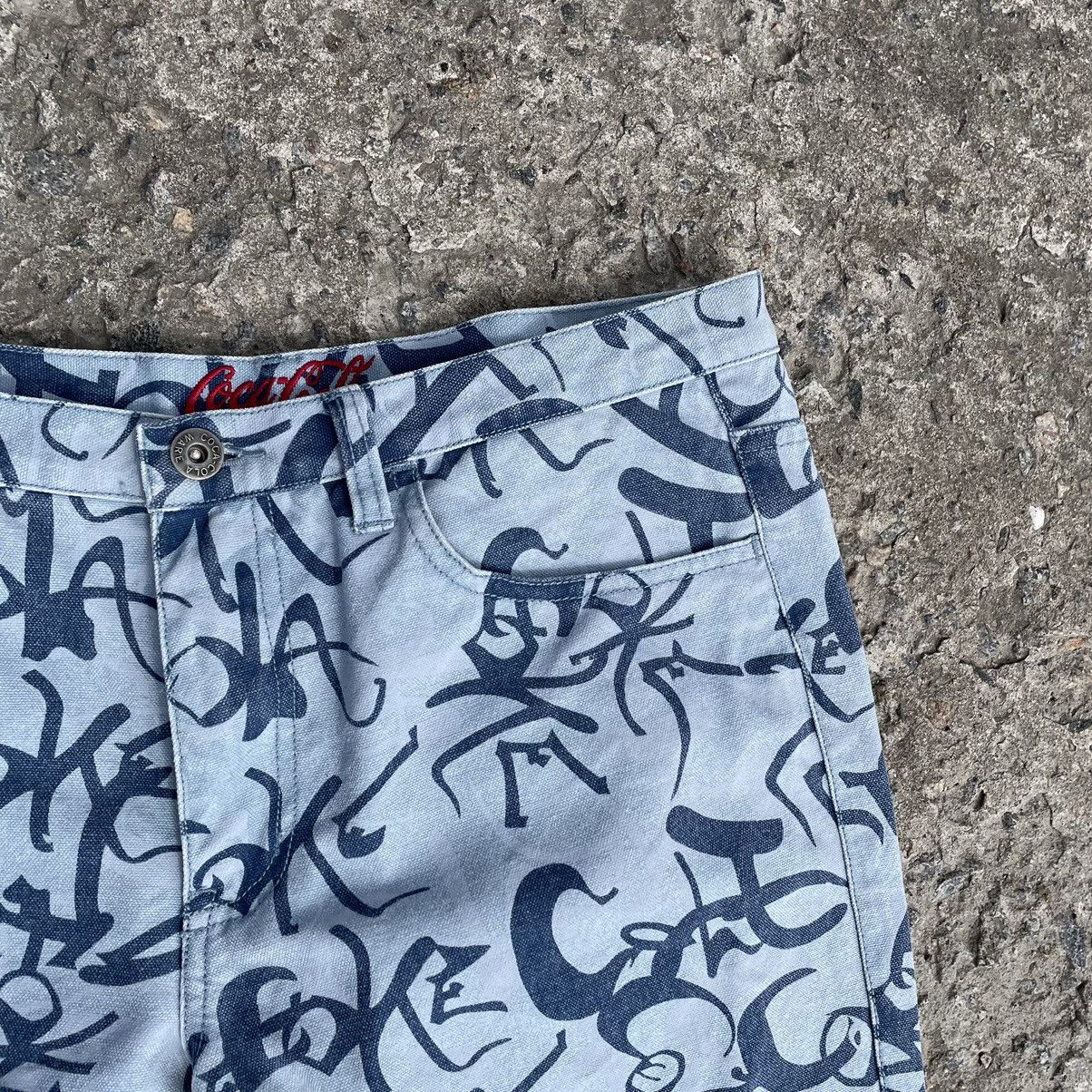 Coca Cola × Vintage Vintage Coca-Cola Jeans Multi-logo Crazy Fit Hype 00s New Size 34" / US 12 / IT 48 - 7 Thumbnail