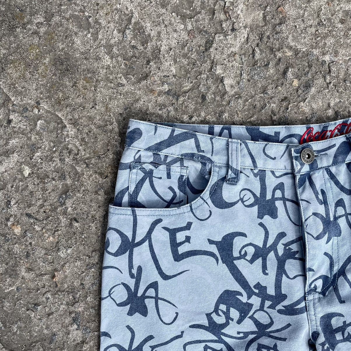 Coca Cola × Vintage Vintage Coca-Cola Jeans Multi-logo Crazy Fit Hype 00s New Size 34" / US 12 / IT 48 - 8 Thumbnail