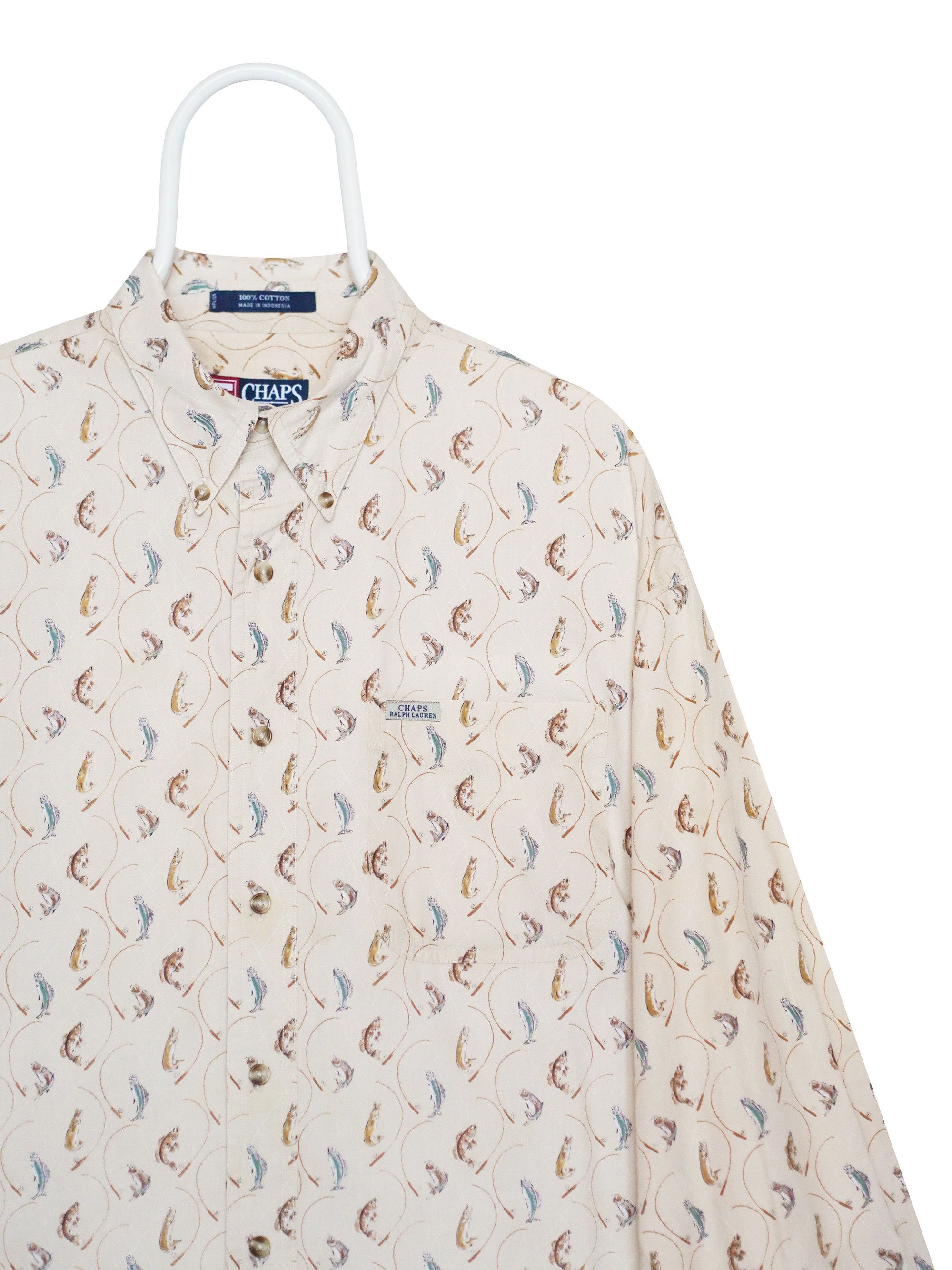 Chaps Ralph Lauren Chaps by Ralph Lauren vintage fish shirt Size US XL / EU 56 / 4 - 1 Thumbnail