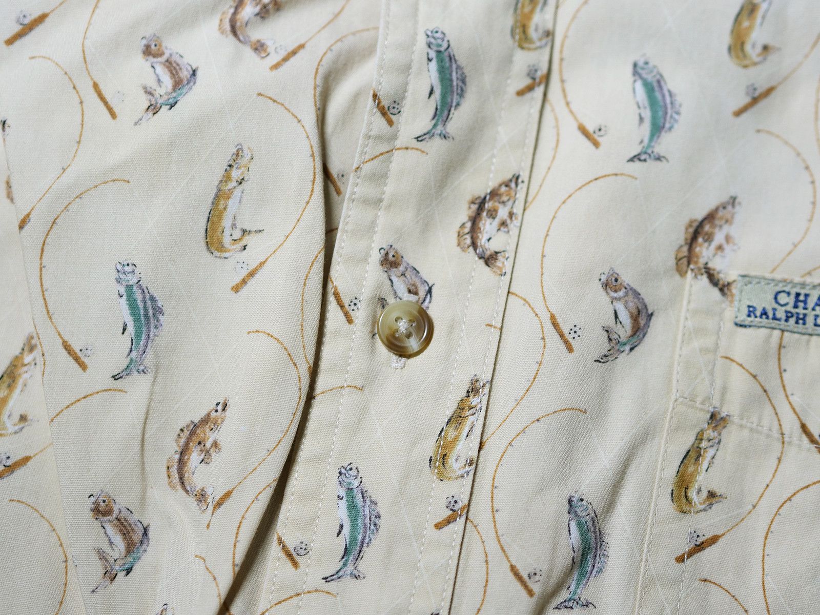 Chaps Ralph Lauren Chaps by Ralph Lauren vintage fish shirt Size US XL / EU 56 / 4 - 5 Thumbnail