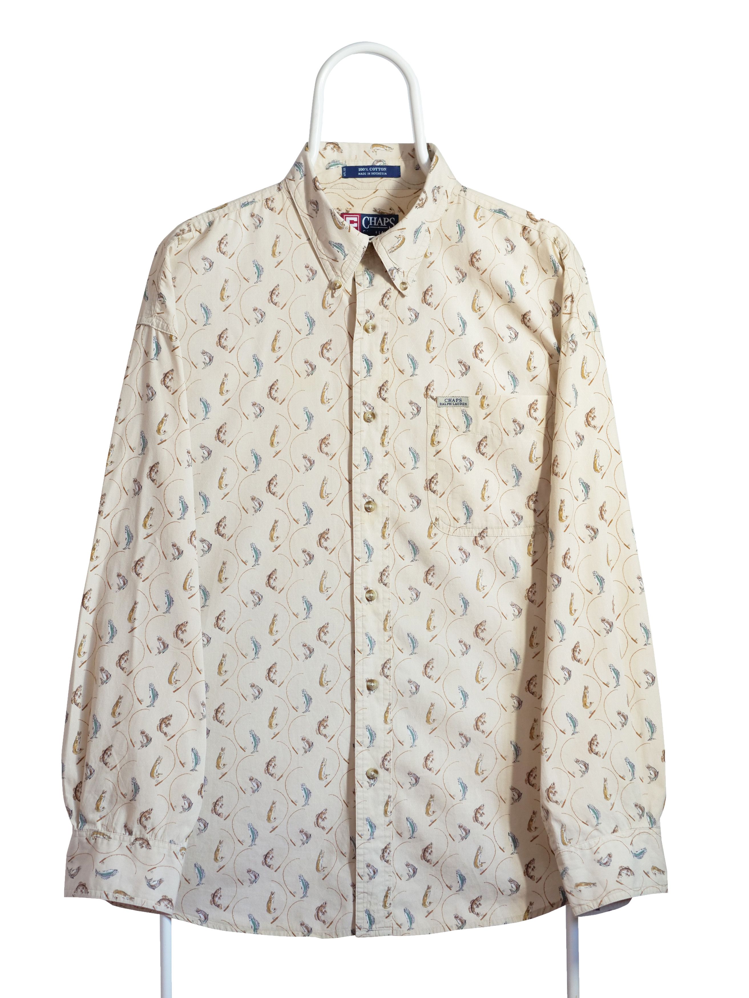 Chaps Ralph Lauren Chaps by Ralph Lauren vintage fish shirt Size US XL / EU 56 / 4 - 2 Thumbnail