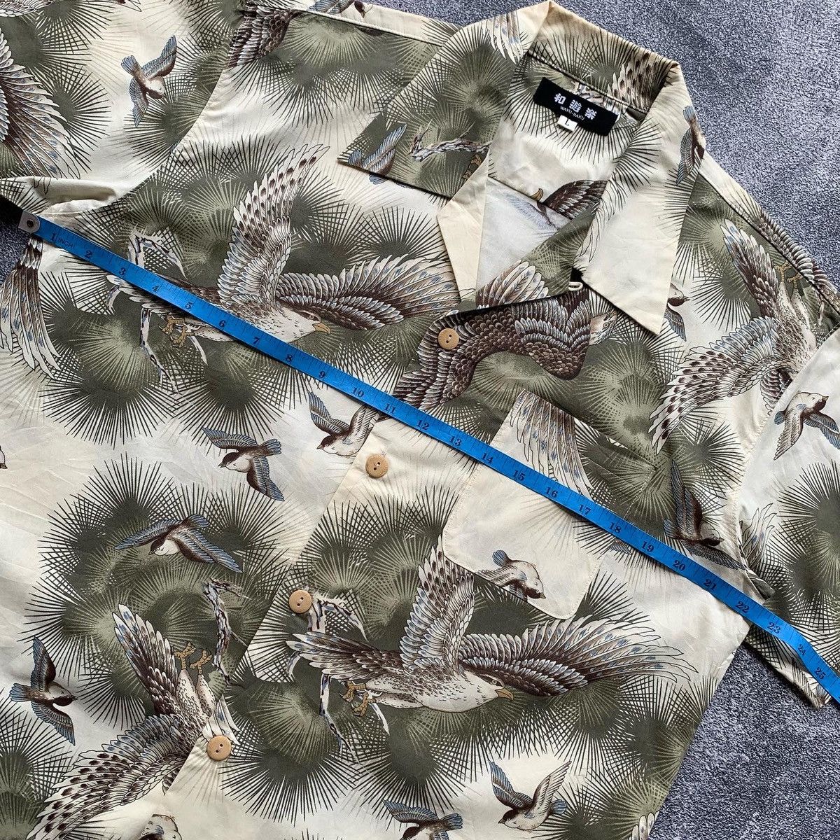 Japanese Brand 🔥RARE🔥Japanese Traditional Wayu-Raku shirt Size US L / EU 52-54 / 3 - 7 Thumbnail