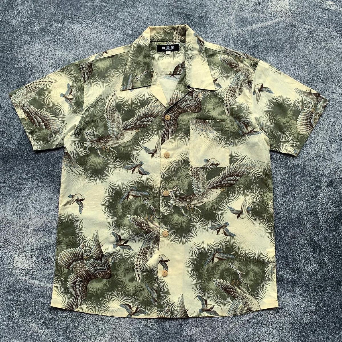 Japanese Brand 🔥RARE🔥Japanese Traditional Wayu-Raku shirt Size US L / EU 52-54 / 3 - 1 Thumbnail