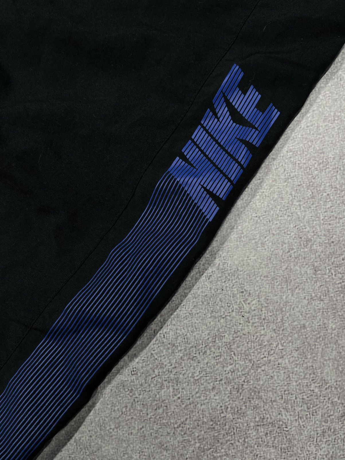 Nike Vintage Nike Sweatpants Black Double Logo Drill Y2K Nylon Size US 36 / EU 52 - 5 Thumbnail