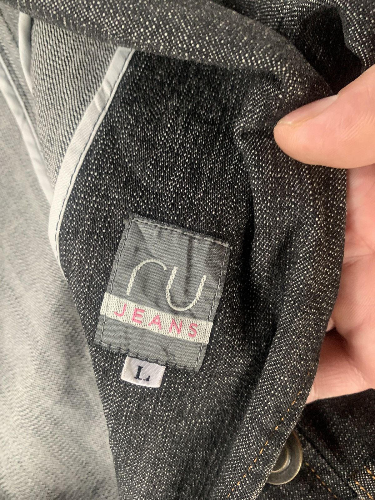 Japanese Brand Vintage Japanese Denim Jacket By RU JEANS Size XS / US 0-2 / IT 36-38 - 3 Thumbnail