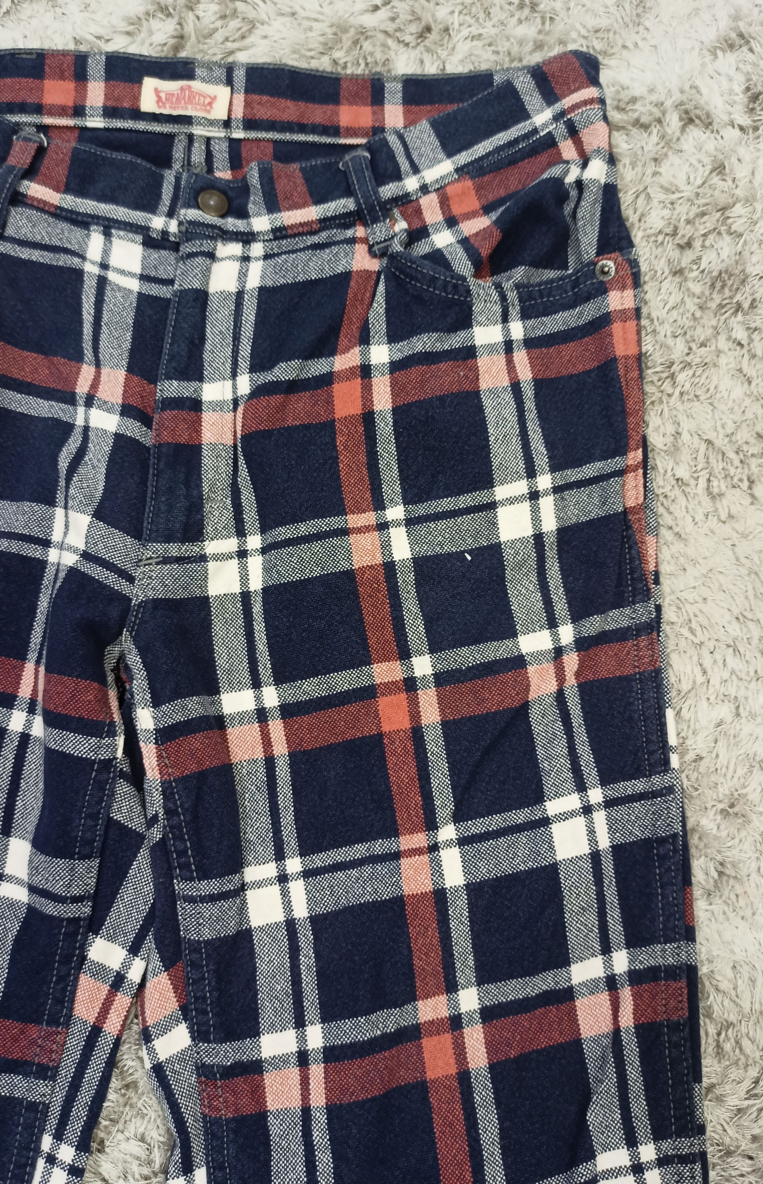 HOLLYWOOD RANCH MARKET HR Market Punk Tartan Plaid Pants Size US 32 / EU 48 - 3 Thumbnail