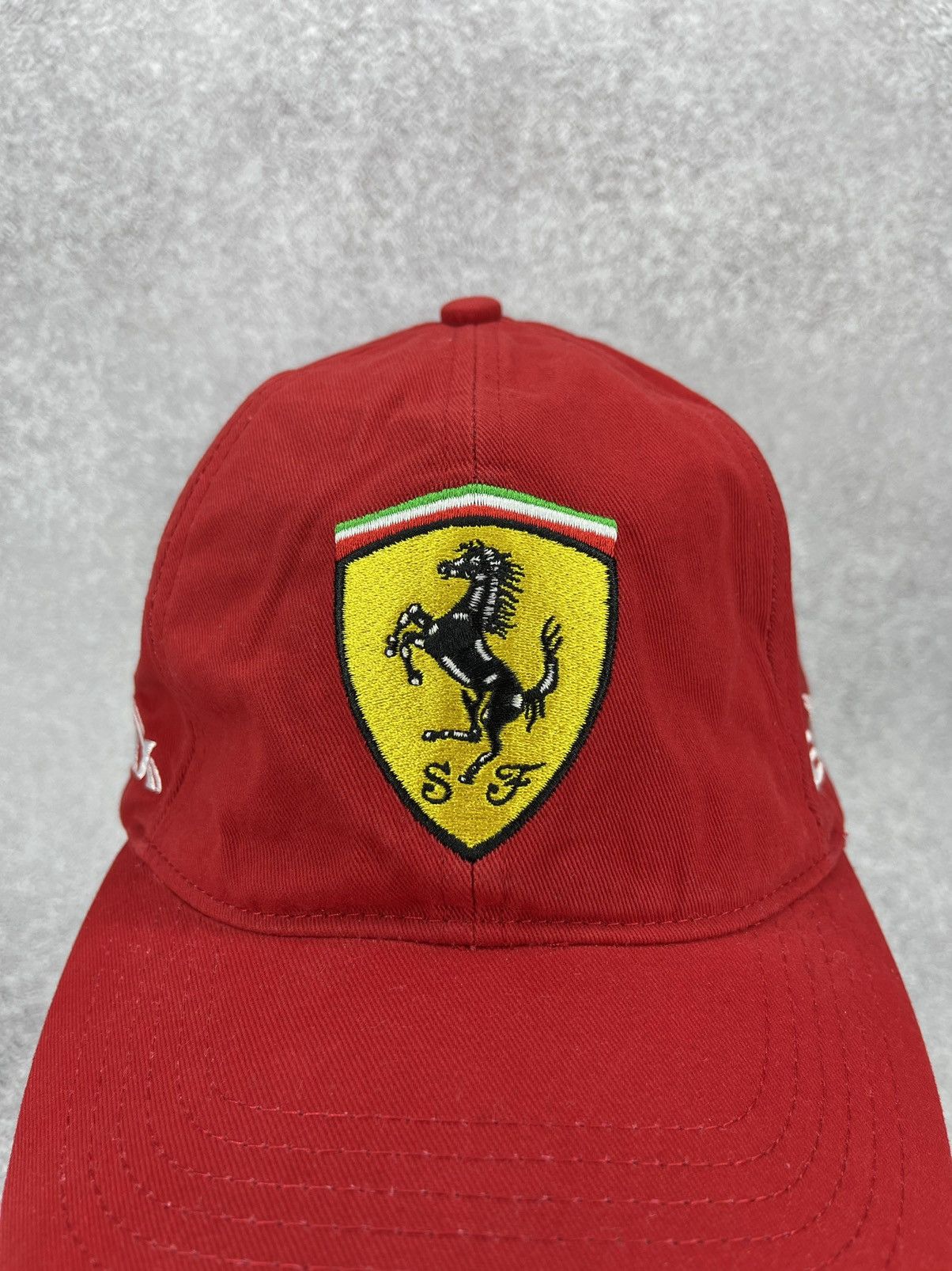 Ferrari Vintage Ferrari Shell Helix Cap 90’s Red Racing Cap Official Size ONE SIZE - 3 Thumbnail