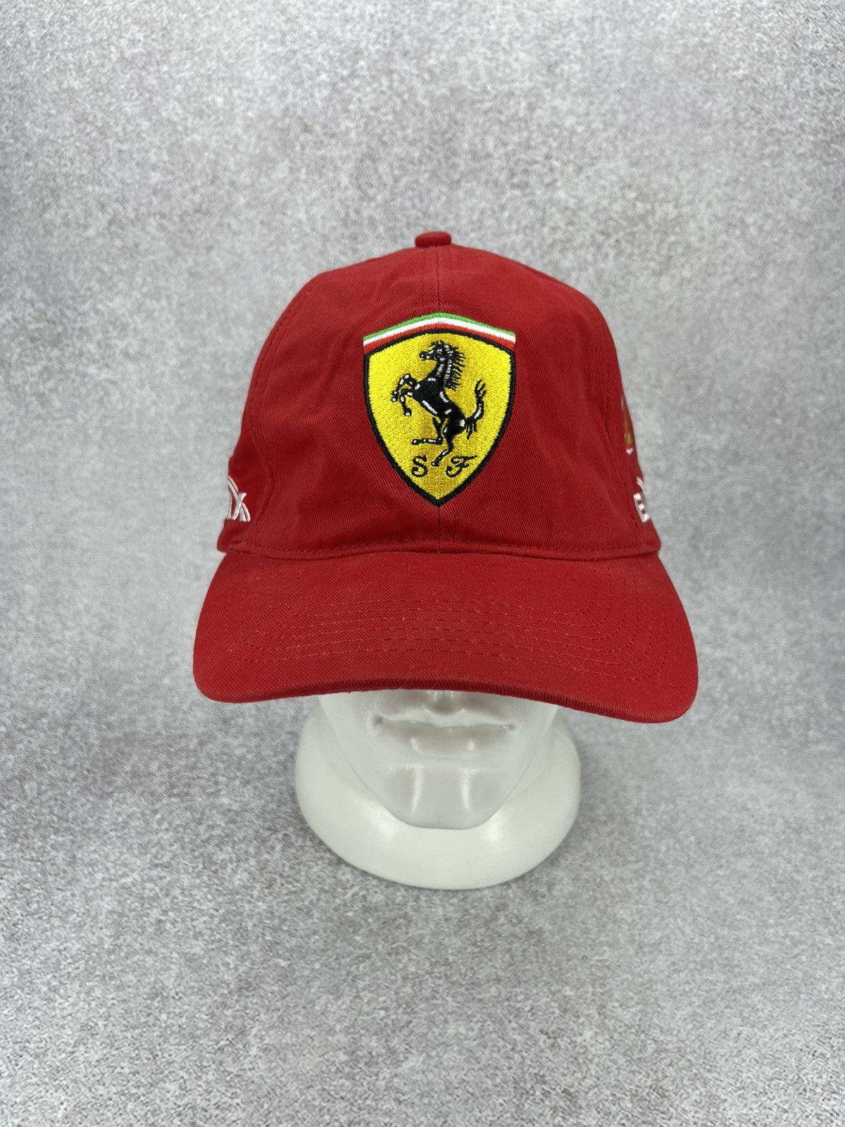 Ferrari Vintage Ferrari Shell Helix Cap 90’s Red Racing Cap Official Size ONE SIZE - 2 Thumbnail