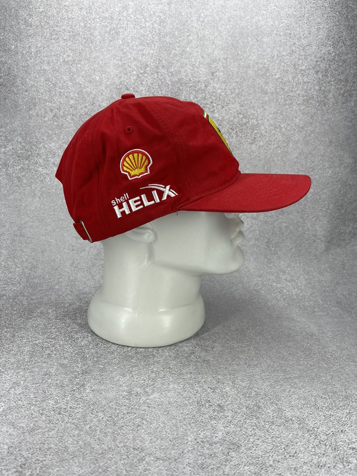 Ferrari Vintage Ferrari Shell Helix Cap 90’s Red Racing Cap Official Size ONE SIZE - 4 Thumbnail