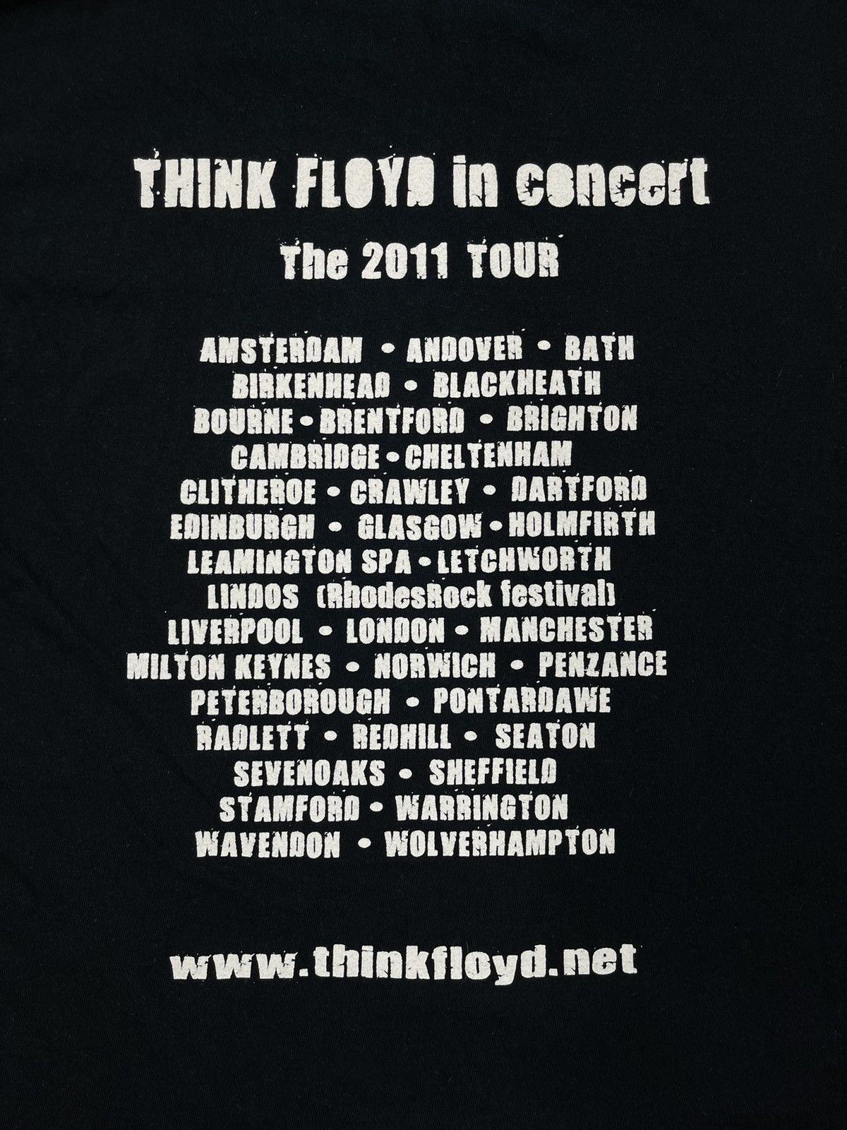 Band Tees × Pink Floyd Vintage Pink Floyd Tour 2011 Think Y2K Rock Size US M / EU 48-50 / 2 - 6 Thumbnail