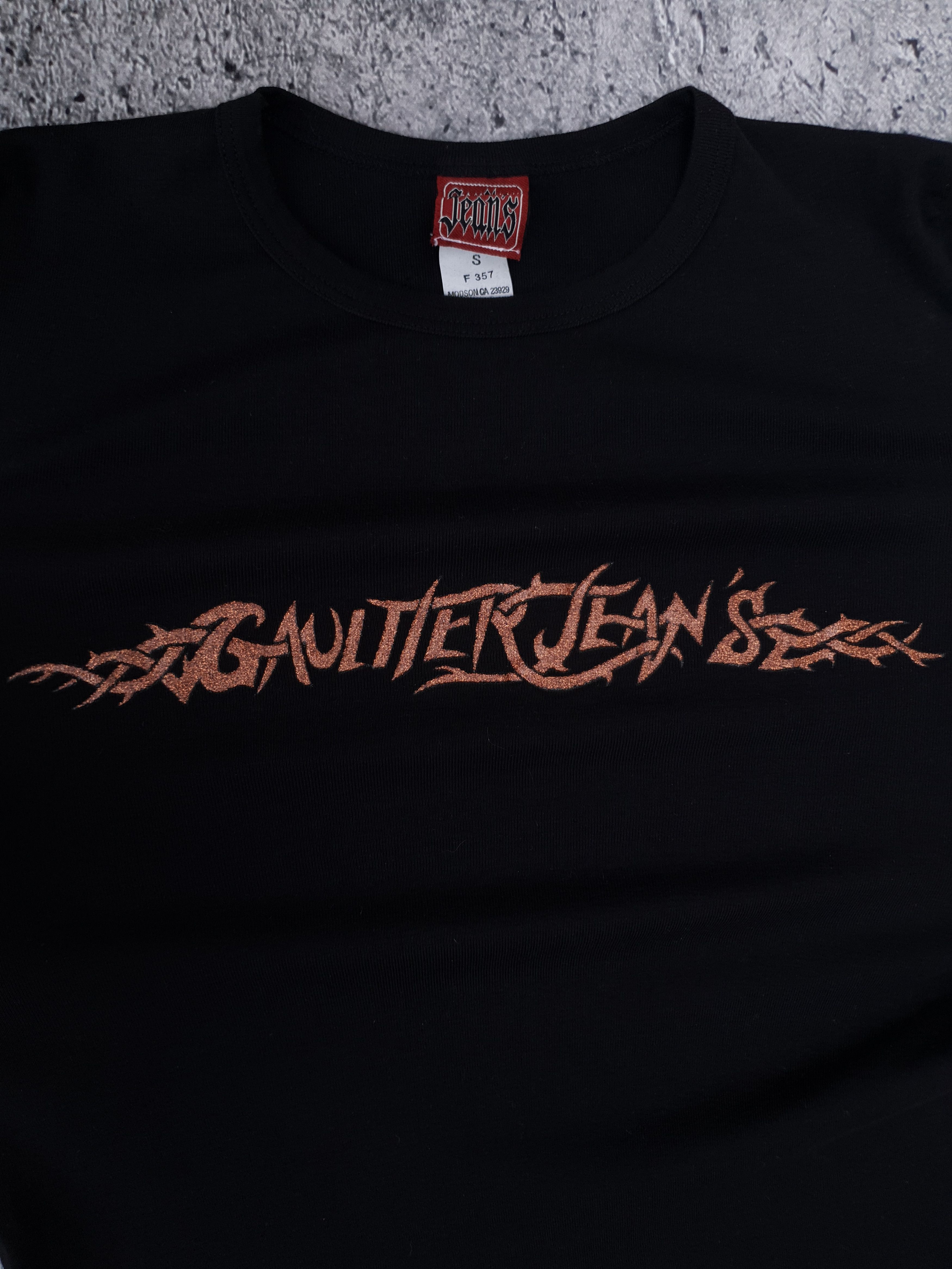 Jean Paul Gaultier Jean Paul Gaultier Jean's glitter logo top Size S / US 4 / IT 40 - 4 Thumbnail