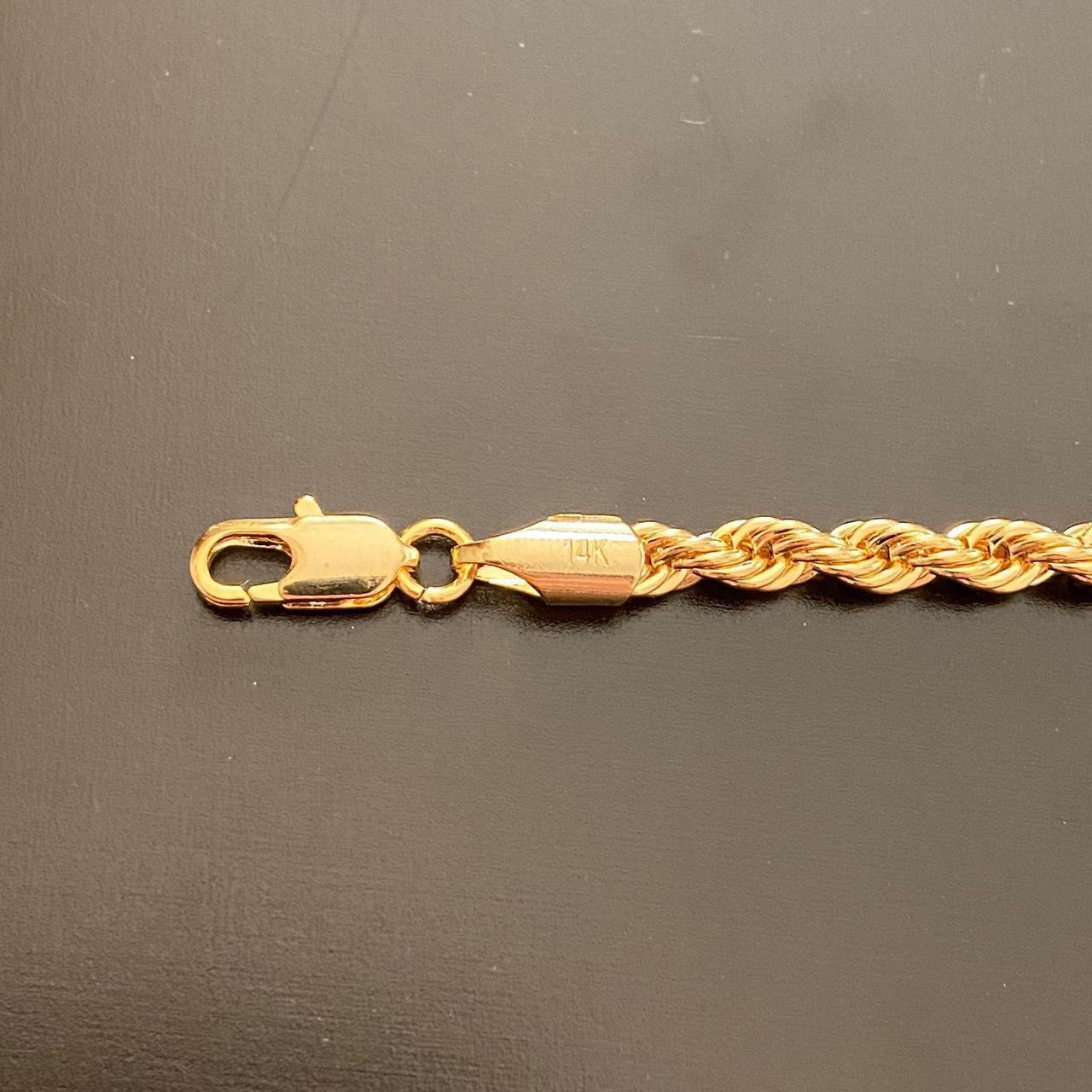 Other Gold Chain 14k Gold Rope Chain 24in 4mm Size ONE SIZE - 2 Thumbnail