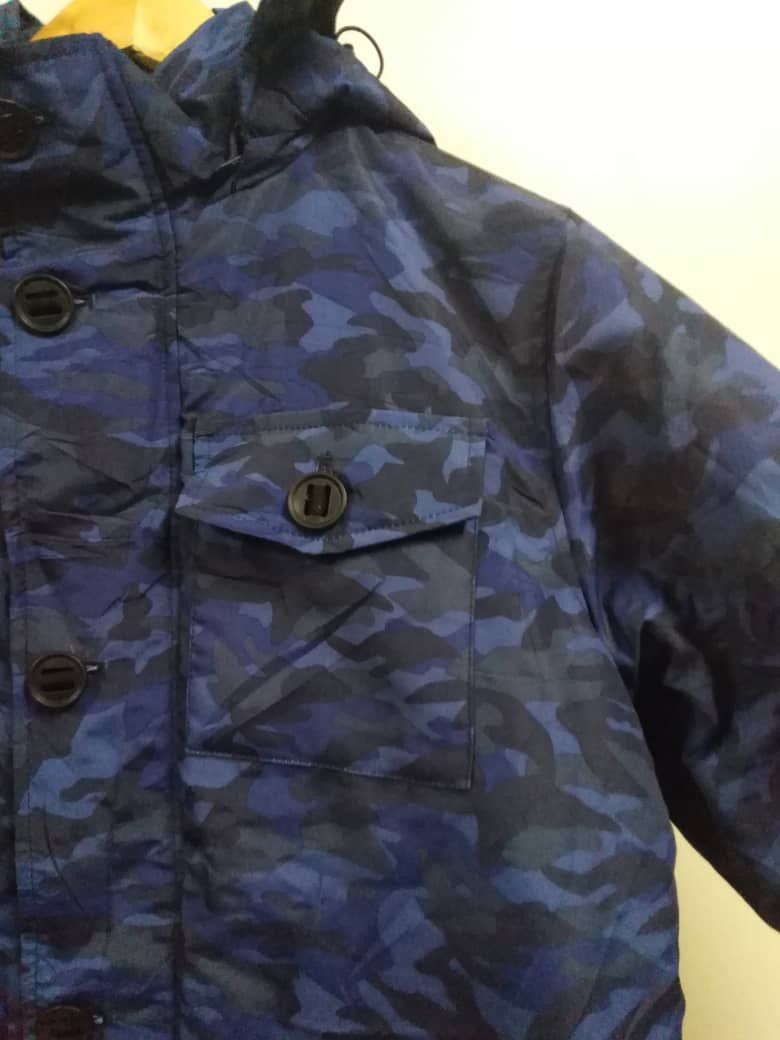 PPFM Vintage Parka Hooded Blue Camo Four Pocket Size US L / EU 52-54 / 3 - 11 Thumbnail