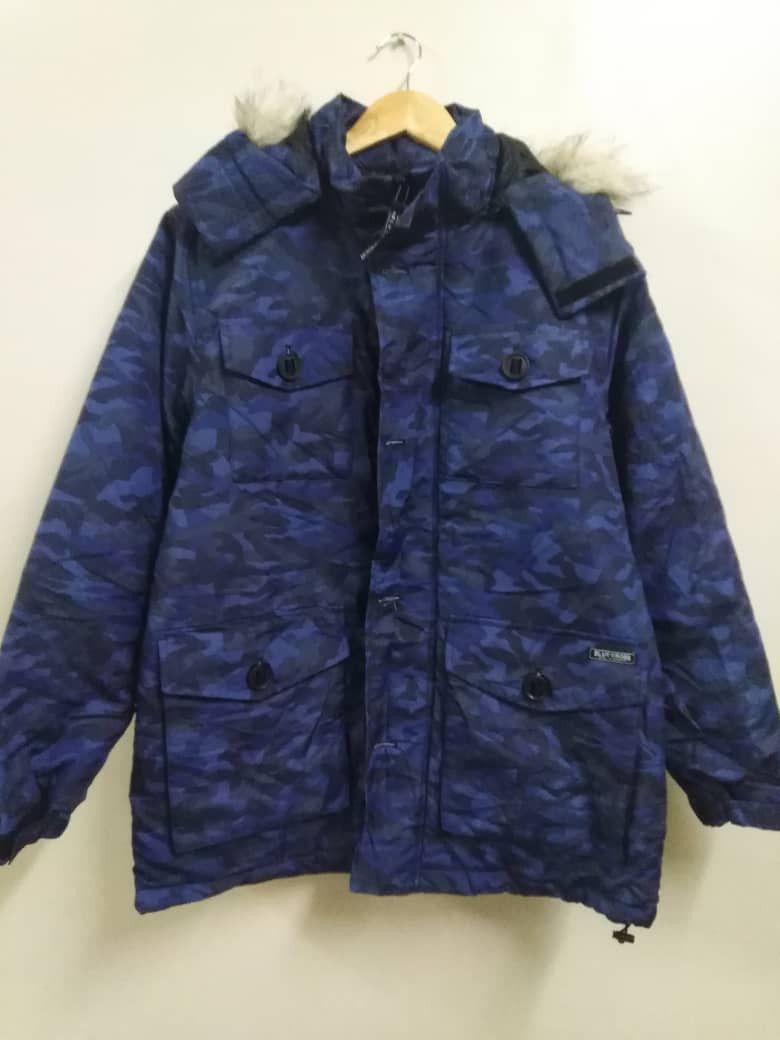 PPFM Vintage Parka Hooded Blue Camo Four Pocket Size US L / EU 52-54 / 3 - 3 Thumbnail