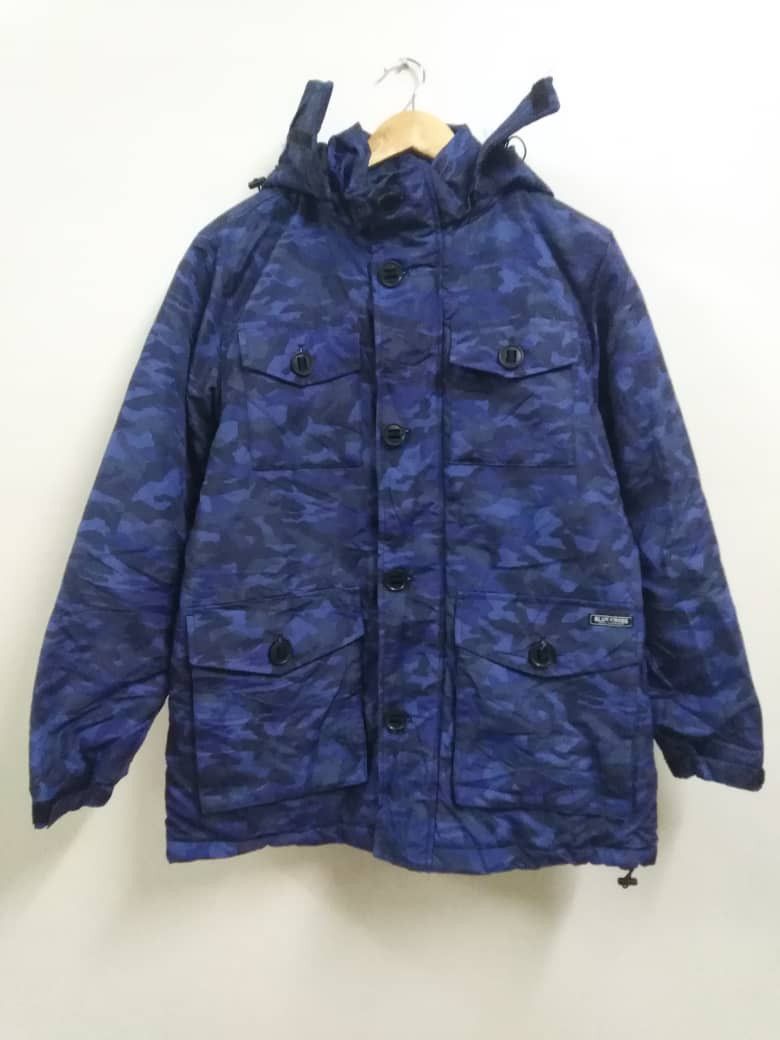 PPFM Vintage Parka Hooded Blue Camo Four Pocket Size US L / EU 52-54 / 3 - 2 Thumbnail