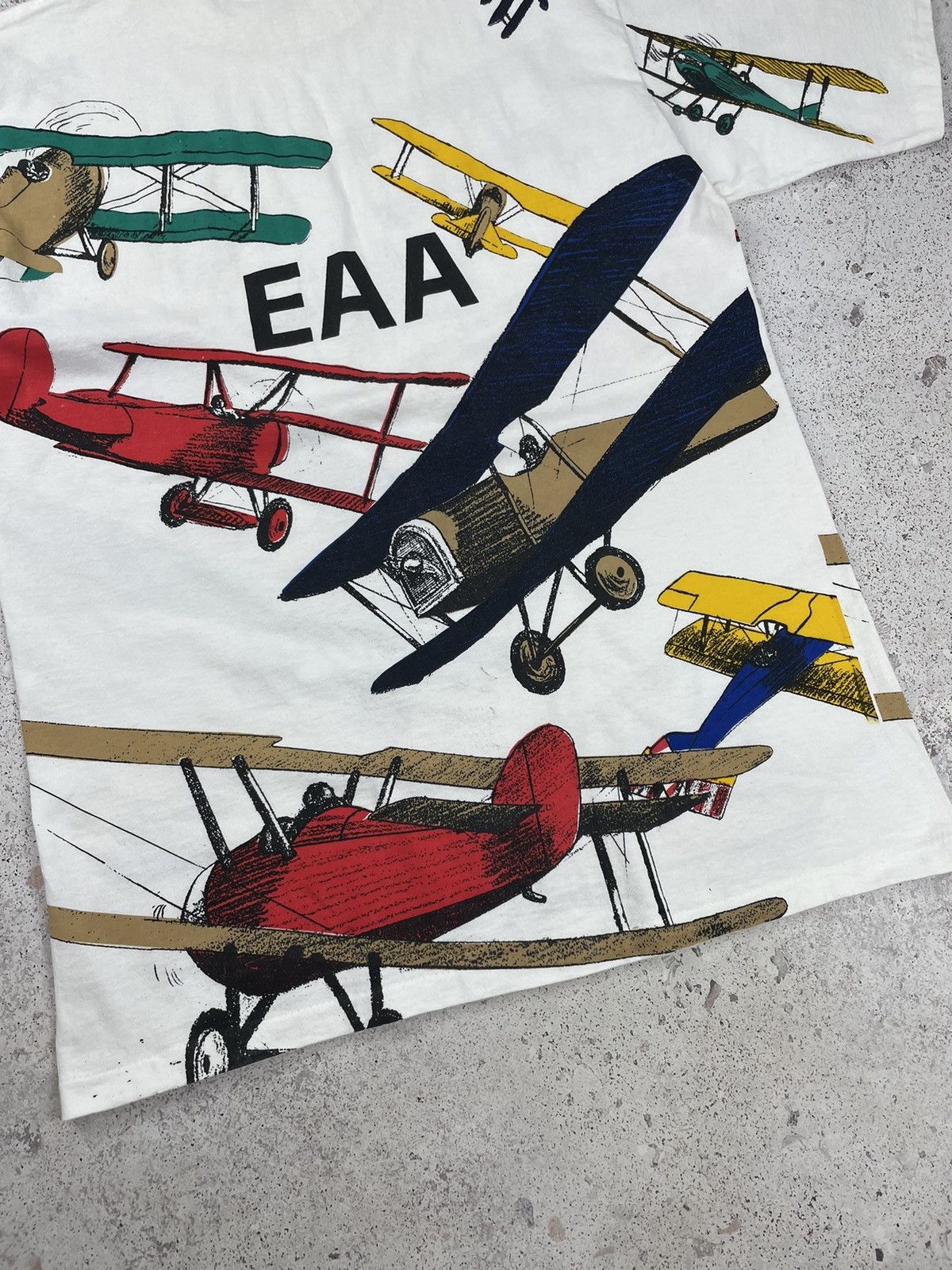 All Sport × Vintage Vintage 90’s All Sport Fly Full Print Plane Tee T-Shirt Size US L / EU 52-54 / 3 - 9 Thumbnail