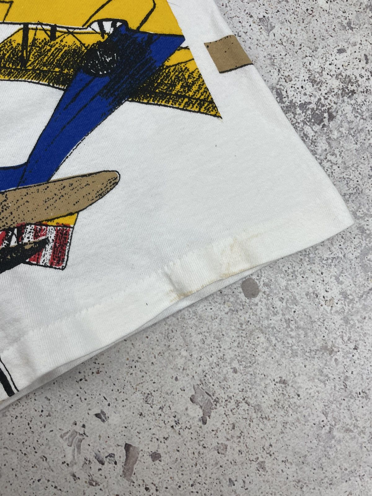 All Sport × Vintage Vintage 90’s All Sport Fly Full Print Plane Tee T-Shirt Size US L / EU 52-54 / 3 - 4 Thumbnail