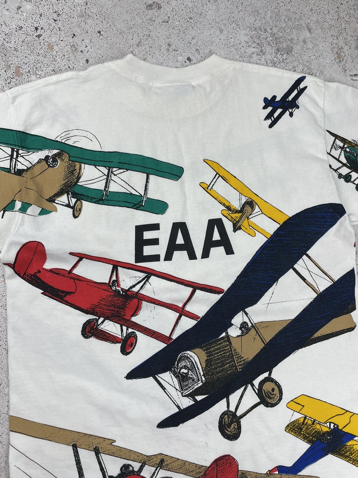 All Sport × Vintage Vintage 90’s All Sport Fly Full Print Plane Tee T-Shirt Size US L / EU 52-54 / 3 - 8 Thumbnail