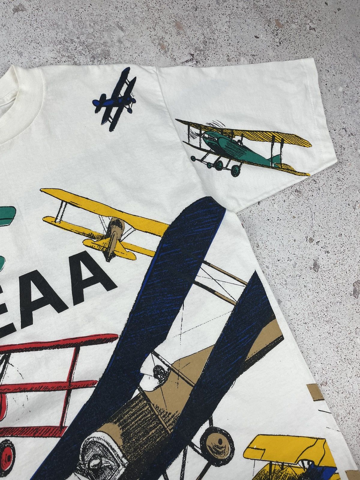 All Sport × Vintage Vintage 90’s All Sport Fly Full Print Plane Tee T-Shirt Size US L / EU 52-54 / 3 - 6 Thumbnail